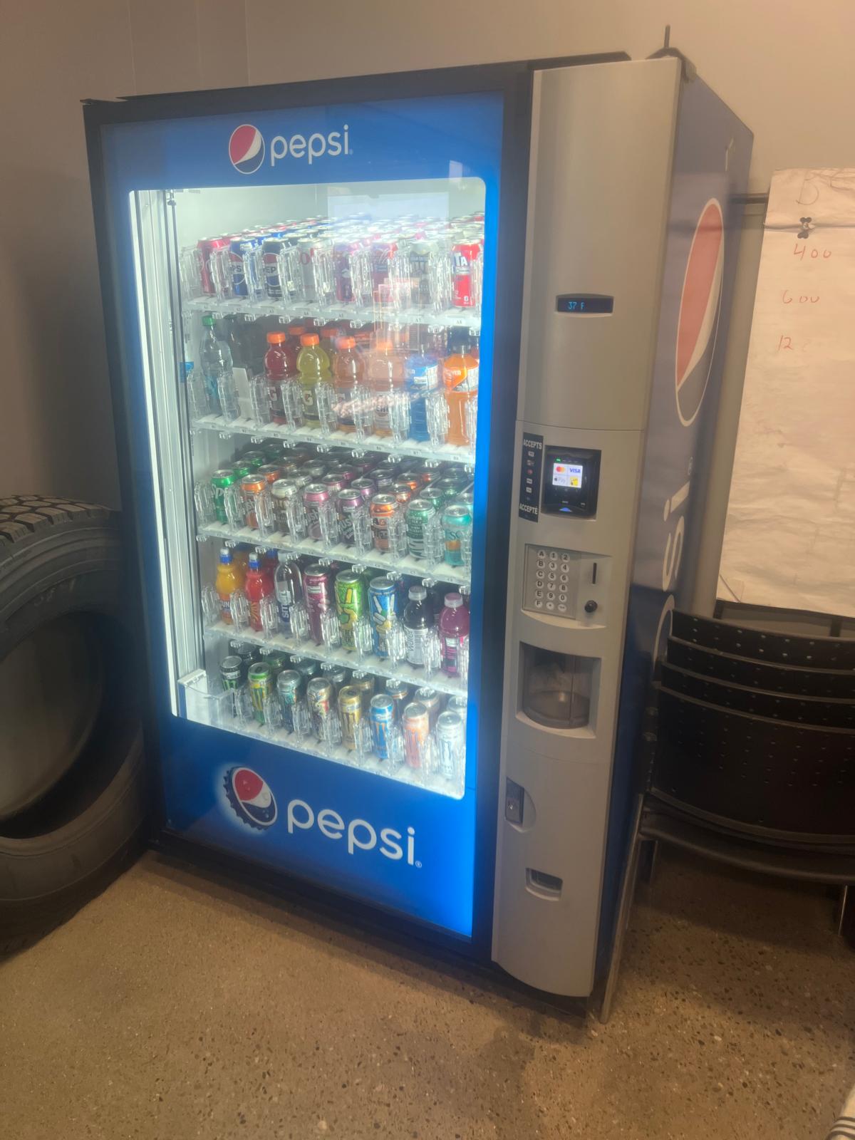 Pepsi Glass Front vending machine